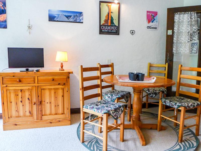 Vakantie in de bergen Appartement 1 kamers 4 personen (1) - Les Pècles - Chamonix - Woonkamer