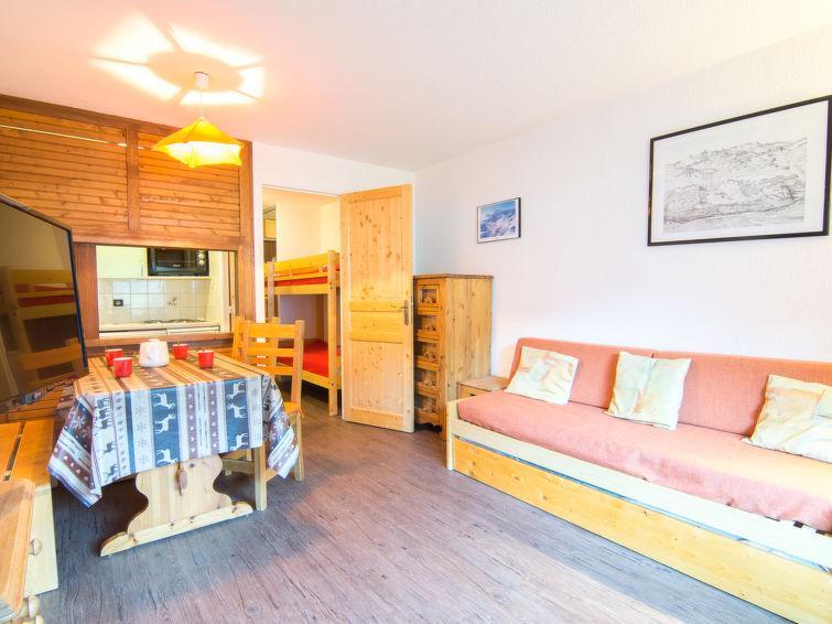 Vakantie in de bergen Appartement 1 kamers 4 personen (2) - Les Tommeuses - Tignes - Woonkamer