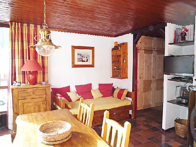 Vakantie in de bergen Appartement 1 kamers 3 personen (1) - Lognan - Chamonix - Woonkamer
