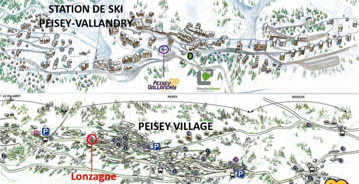 Holiday in mountain resort 2 room apartment 5 people (013) - LONZAGNE - Peisey-Vallandry