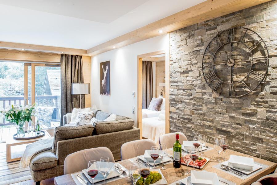 Holiday in mountain resort 3 room apartment cabin 4-6 people (D09) - Mammoth Lodge - Courchevel - Living room