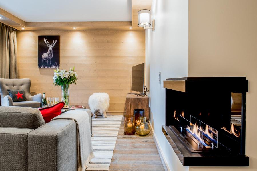 Holiday in mountain resort 3 room apartment cabin 6-8 people (D11) - Mammoth Lodge - Courchevel - Living room