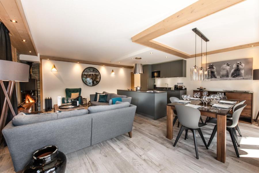 Holiday in mountain resort 4 room apartment 6 people (D12) - Mammoth Lodge - Courchevel - Living room