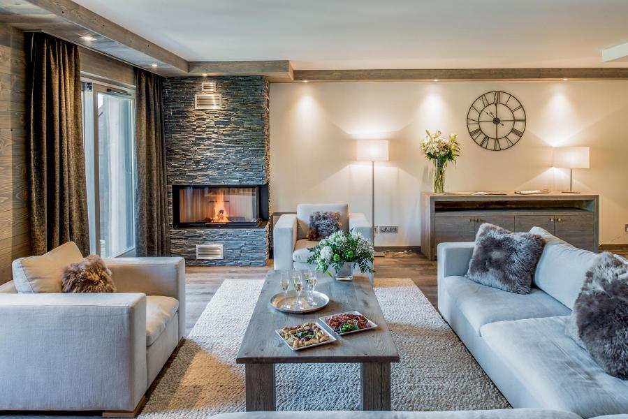 Каникулы в горах Апартаменты 5 комнат кабин 8-10 чел. (D02) - Mammoth Lodge - Courchevel - Салон