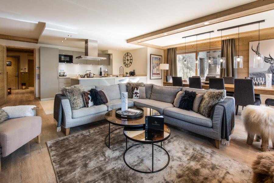 Urlaub in den Bergen 5-Zimmer-Appartment für 8 Personen (D06) - Mammoth Lodge - Courchevel - Wohnzimmer