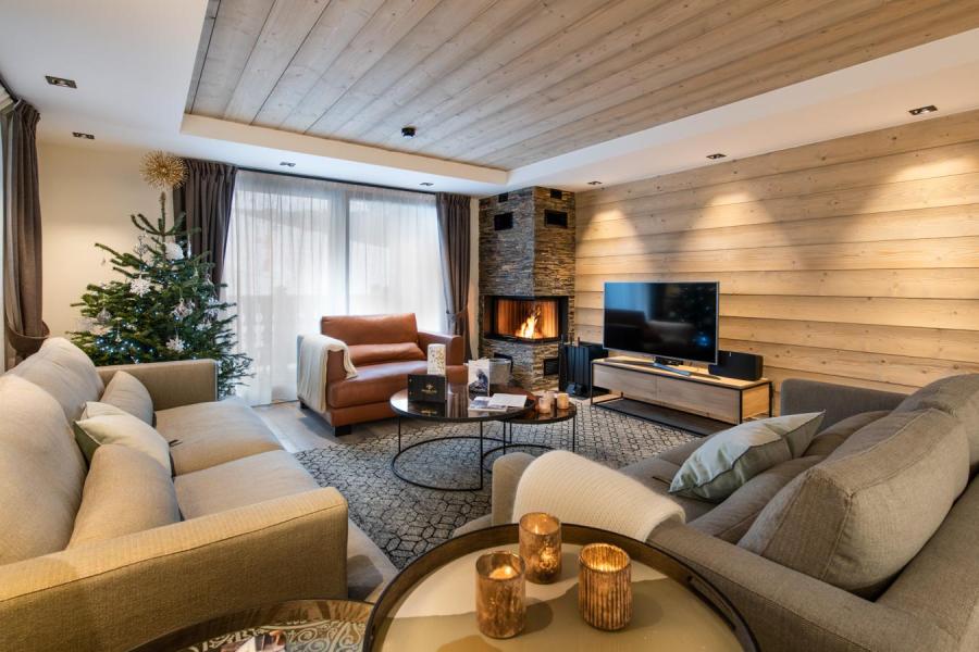 Holiday in mountain resort 4 room apartment 6 people (Kangto) - Manali Lodge - Courchevel - Living room