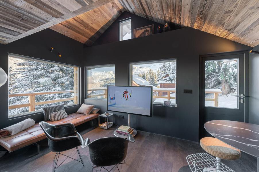 Holiday in mountain resort 3 room duplex chalet 6 people (CANORS) - Mazot de Bellecôte - Courchevel - Living room