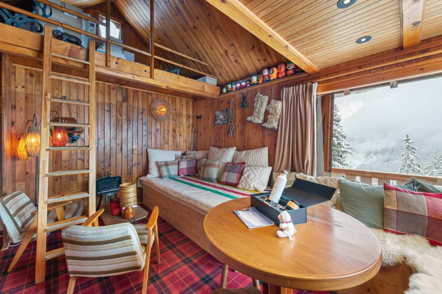 Vakantie in de bergen Chalet 4 kamers 4 personen - Mazot les Bichettes - Courchevel - Woonkamer