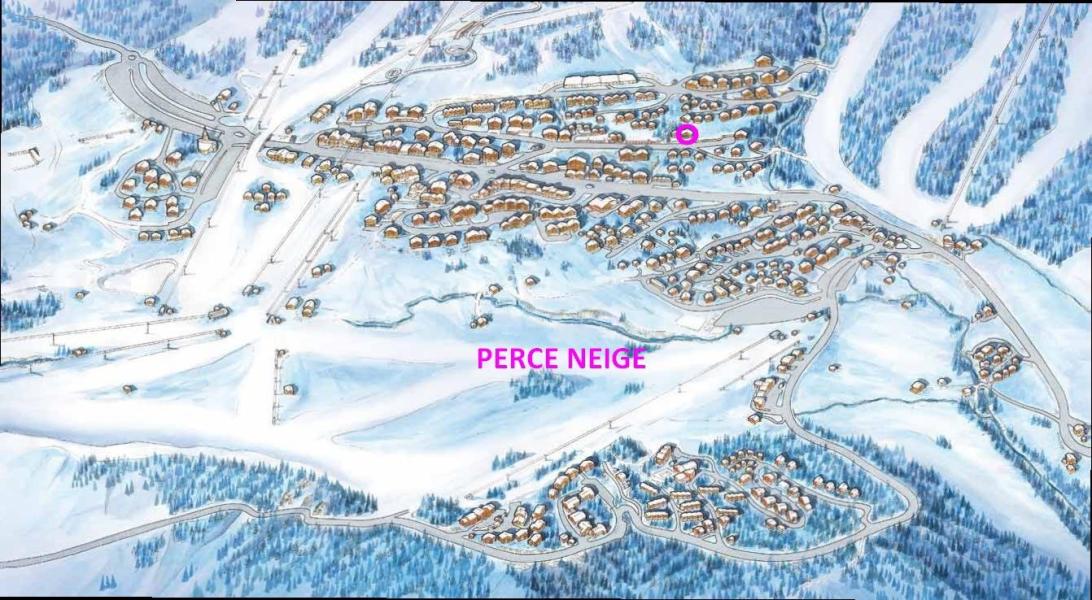 Vacanze in montagna PERCE NEIGE - Les Saisies - Mappa