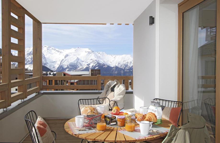 Urlaub in den Bergen 2-Zimmer-Holzhütte für 4 Personen (C21) - PHOENIX C - Alpe d'Huez - Balkon