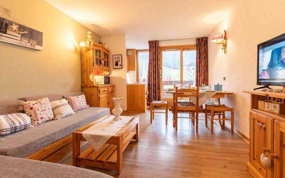 Vakantie in de bergen Appartement 2 kamers 5 personen (G472) - Pierrafort - Valmorel - Woonkamer