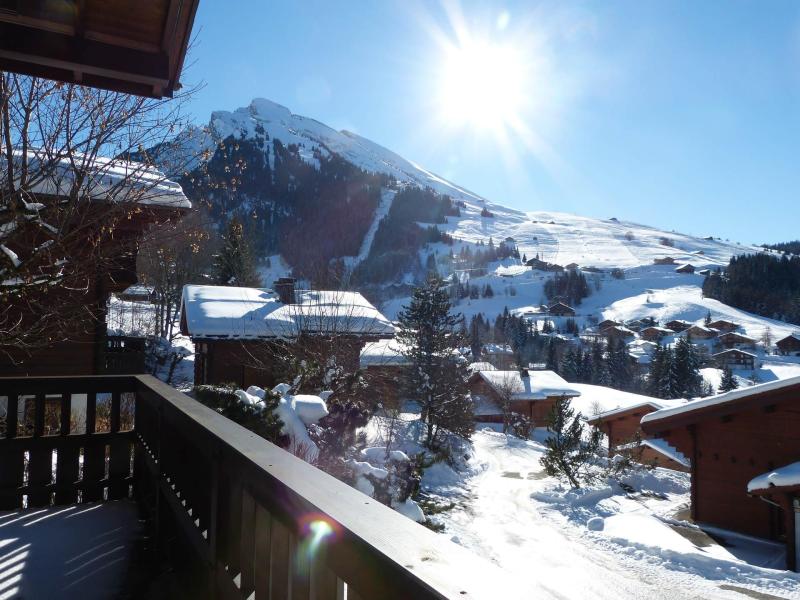 Vacaciones en montaña Chalet 6 piezas para 11 personas (15) - Pistes Du Soleil 15 / Ichiban - La Clusaz - Balcón