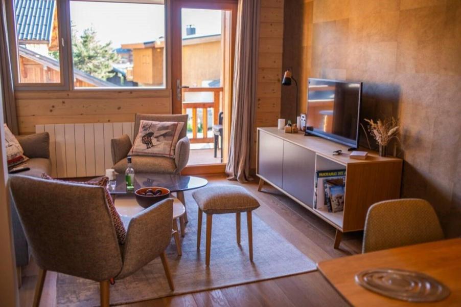 Vakantie in de bergen Appartement duplex 4 kamers 6 personen (ADH141-005) - PLEIN SOLEIL - Alpe d'Huez - Woonkamer
