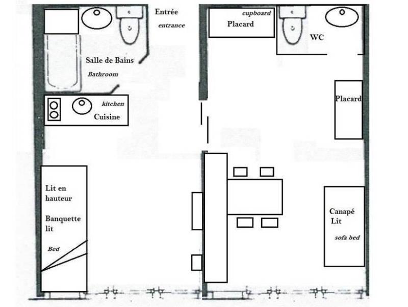 Urlaub in den Bergen 2-Zimmer-Appartment für 4 Personen (206) - Portes du Soleil - Avoriaz - Plan