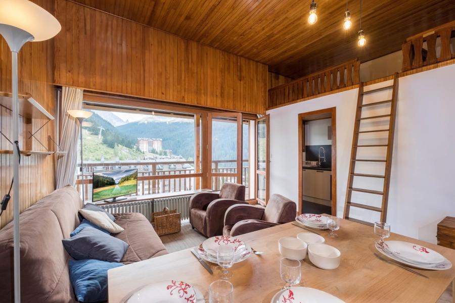 Vakantie in de bergen Studio mezzanine 5 personen (RE012S) - Résidence 1650 - Courchevel - Woonkamer