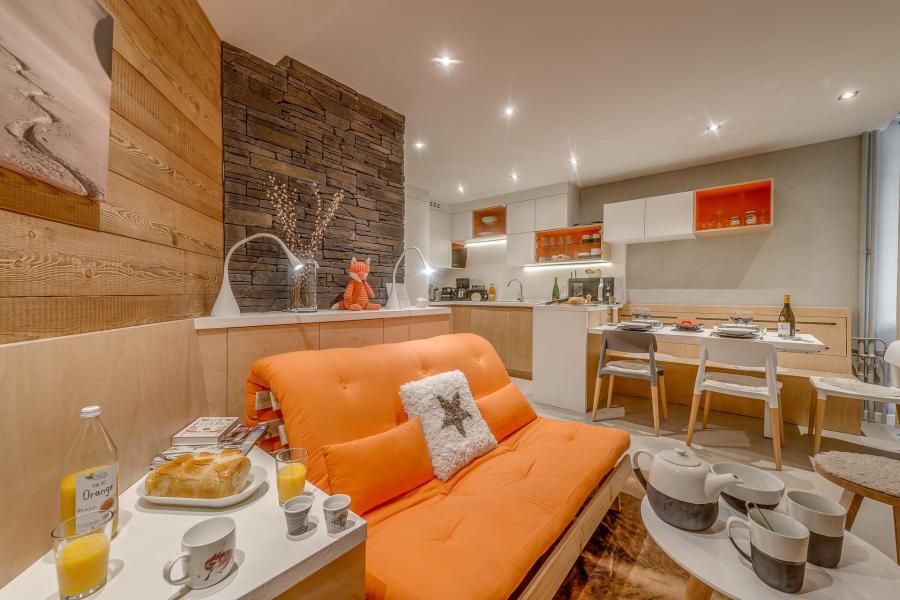 Holiday in mountain resort 2 room apartment cabin 4 people (B15P) - Résidence 2100 B - Tignes - Living room