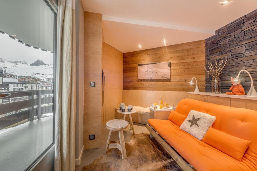 Holiday in mountain resort 2 room apartment cabin 4 people (B15P) - Résidence 2100 B - Tignes - Living room