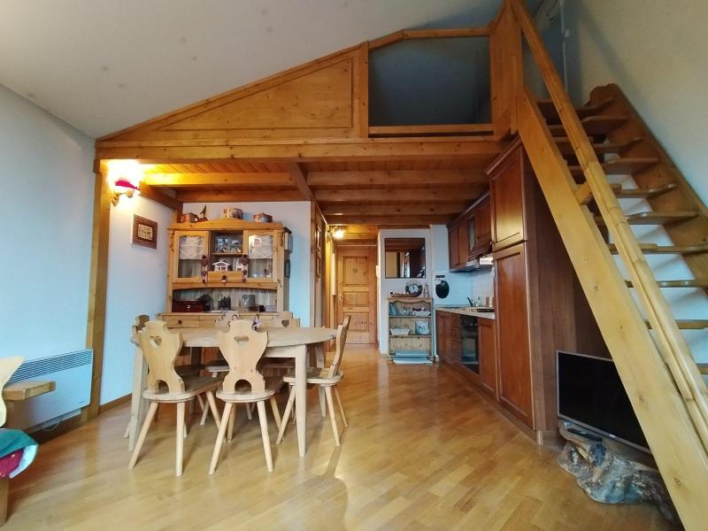 Каникулы в горах Апартаменты 2 комнат с мезонином 4 чел. (6) - Résidence Aigle Royal - Les Houches - Салон