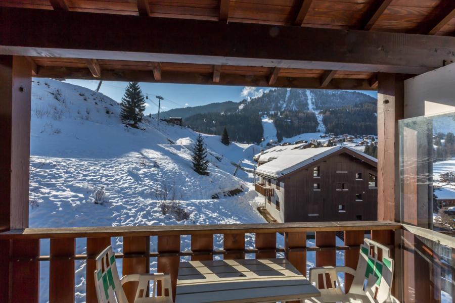 Urlaub in den Bergen Wohnung 4 Mezzanine Zimmer 8 Leute (AIGLBS) - Résidence Aigles I - La Clusaz - Balkon