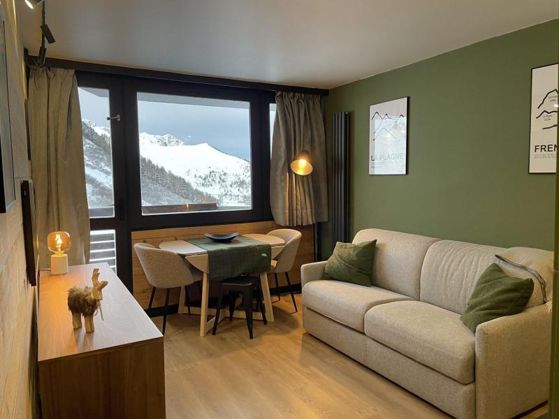 Vakantie in de bergen Studio cabine 4 personen (A2P54) - Résidence Aime 2000 Paquebot des Neiges - La Plagne - Woonkamer