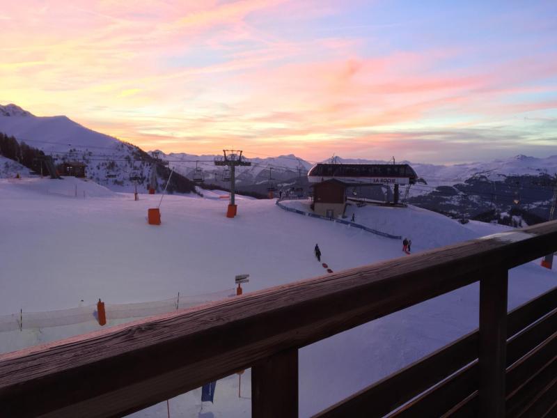 Urlaub in den Bergen Studio Kabine für 4 Personen (M52) - Résidence Aime 2000 Paquebot des Neiges - La Plagne - Balkon