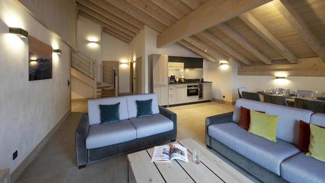 Holiday in mountain resort 5 room duplex apartment 8 people - Résidence Akoya - Valmorel - Living room