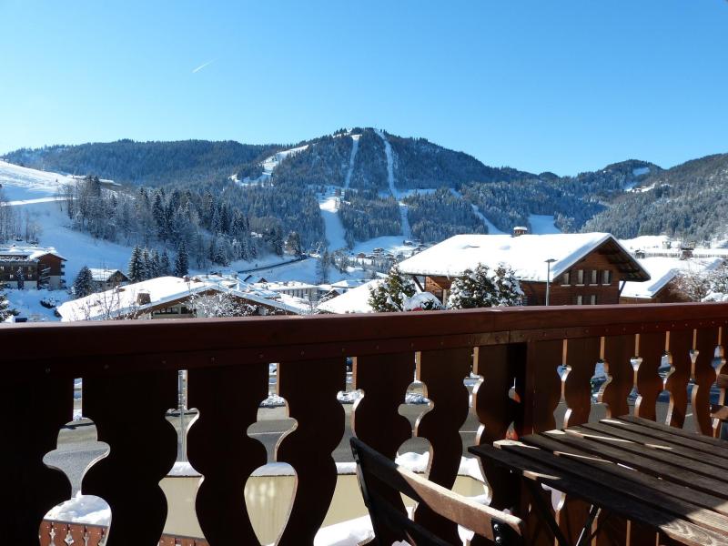 Vacances en montagne Studio coin nuit 3 personnes (13) - Résidence Alcyon - La Clusaz - Balcon