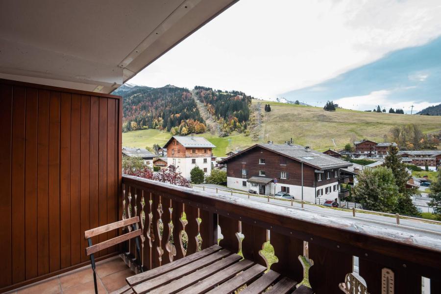 Urlaub in den Bergen Studio Schlafnische für 3 Personen (13) - Résidence Alcyon - La Clusaz - Balkon