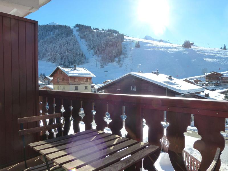 Holiday in mountain resort Studio sleeping corner 3 people (13) - Résidence Alcyon - La Clusaz - Balcony