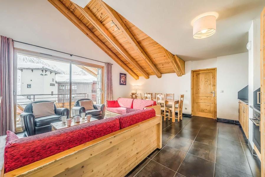 Holiday in mountain resort 3 room apartment sleeping corner 8 people (9) - Résidence Almes 1 - Tignes - Living room