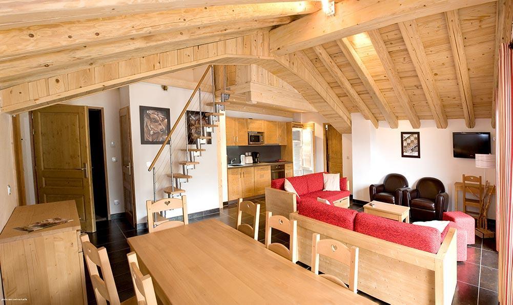 Wakacje w górach Apartament 5 pokojowy z antresolą 12 osób (11) - Résidence Almes 1 - Tignes - Pokój gościnny