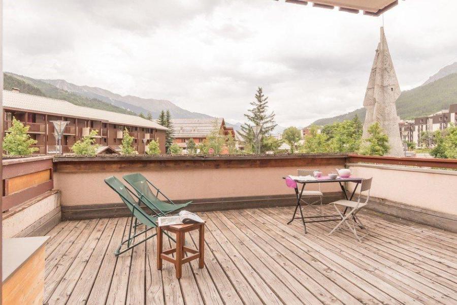 Urlaub in den Bergen 2-Zimmer-Appartment für 4 Personen (105) - Résidence Alpaga - Serre Chevalier - Terrasse