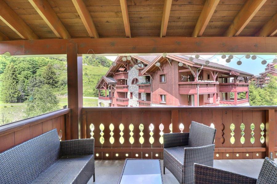 Vacaciones en montaña Apartamento dúplex 3 piezas 7 personas (D12) - Résidence Alpages du Mottaret D - Méribel-Mottaret - Terraza