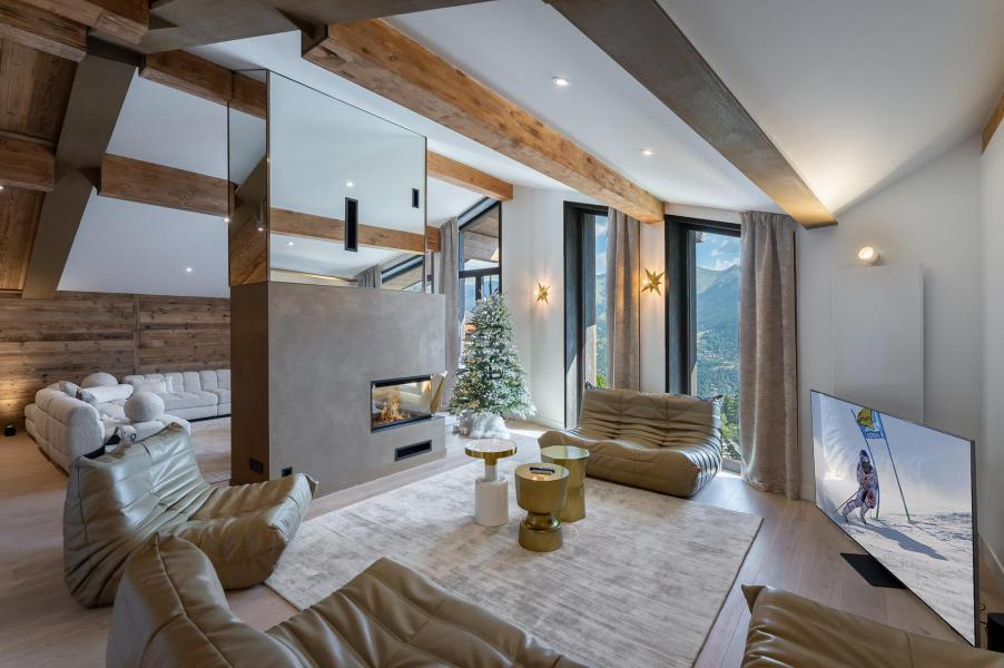 Holiday in mountain resort 5 room apartment 11 people (YERPA 2) - Résidence Alpamayor - Courchevel - Living room