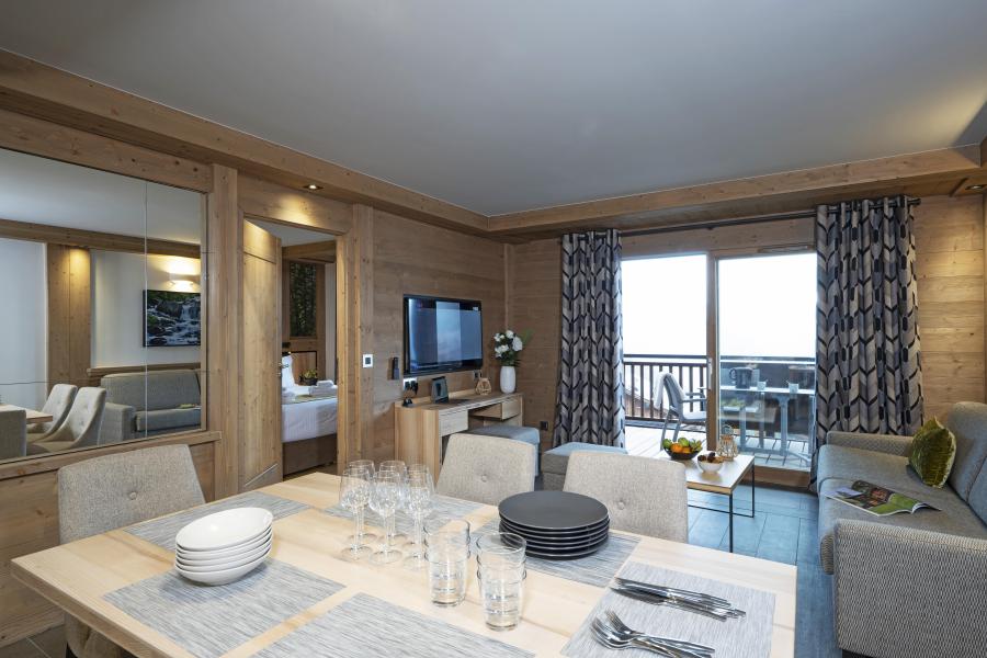 Urlaub in den Bergen 3-Zimmer-Appartment für 6 Personen - Résidence Alpen Lodge - La Rosière - Wohnzimmer