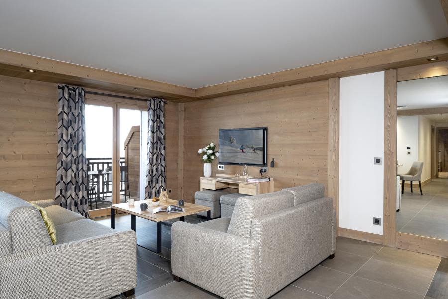 Urlaub in den Bergen 3-Zimmer-Appartment für 6 Personen - Résidence Alpen Lodge - La Rosière - Wohnzimmer