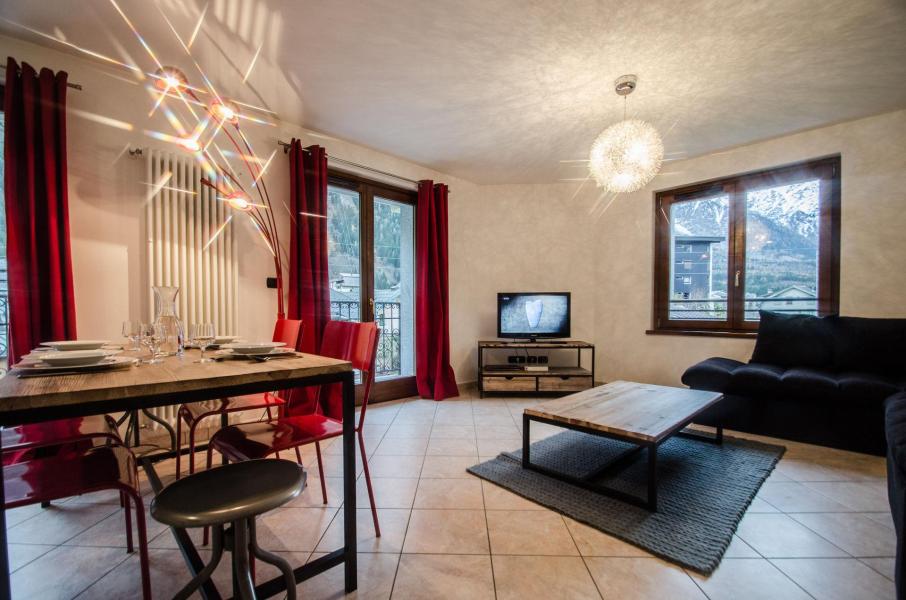 Vakantie in de bergen Appartement 3 kamers 6 personen (Epsilon) - Résidence Alpes 4 - Chamonix - Woonkamer