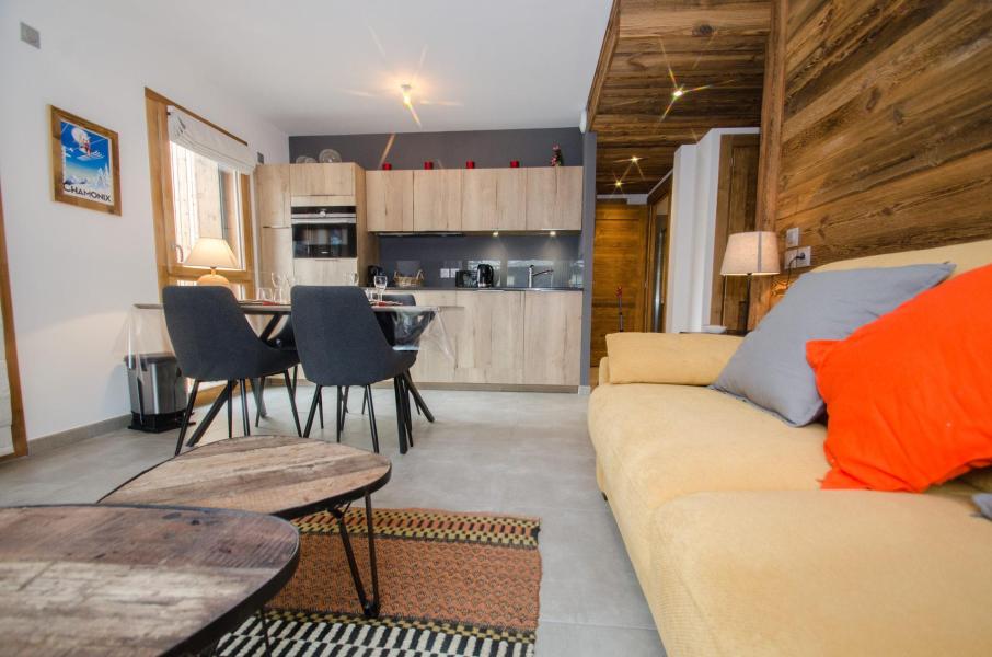 Vakantie in de bergen Appartement 2 kamers 4 personen (JOY) - Résidence Androsace du Lyret - Chamonix - Woonkamer