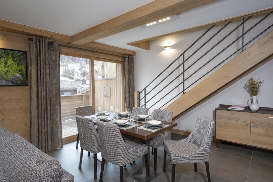 Holiday in mountain resort 3 room duplex apartment 6 people - Résidence Anitéa - Valmorel - Dining area