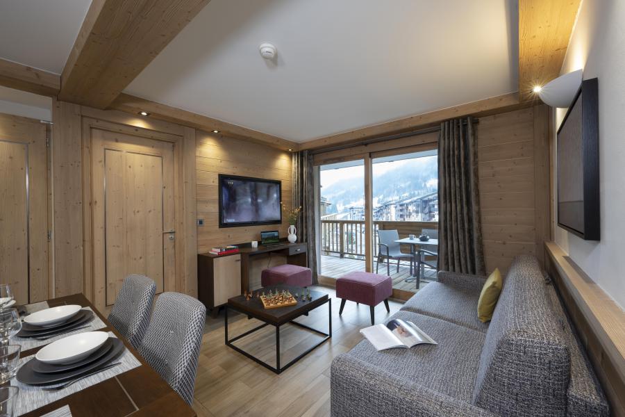 Urlaub in den Bergen 3-Zimmer-Appartment für 6 Personen (Grand Confort) - Résidence Anitéa - Valmorel - Wohnzimmer