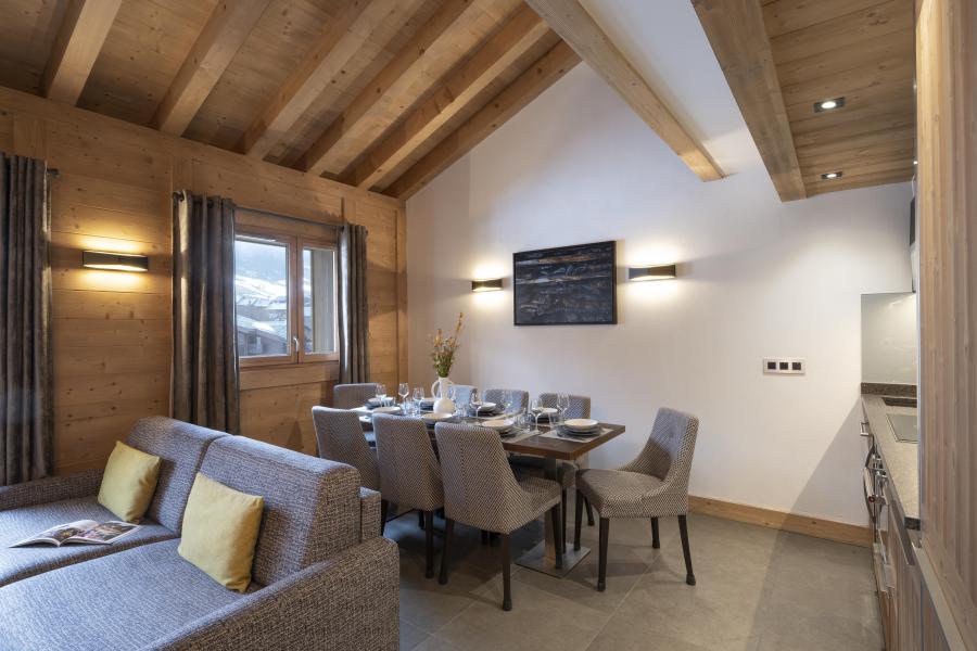 Holiday in mountain resort 4 room duplex apartment 8 people - Résidence Anitéa - Valmorel - Table