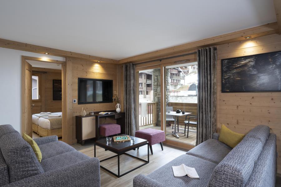 Urlaub in den Bergen 4-Zimmer-Appartment für 8 Personen - Résidence Anitéa - Valmorel - Wohnzimmer