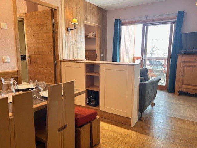 Vakantie in de bergen Appartement 3 kamers bergnis 6 personen (301) - Résidence Antarès - Risoul - Woonkamer