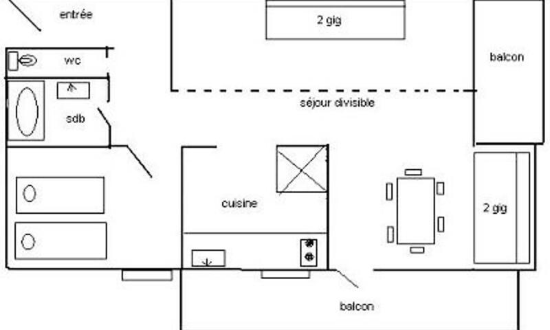 Location au ski Appartement 2 pièces 6 personnes (42m²-2) - Résidence Aollets - Maeva Home - La Plagne - Extérieur été