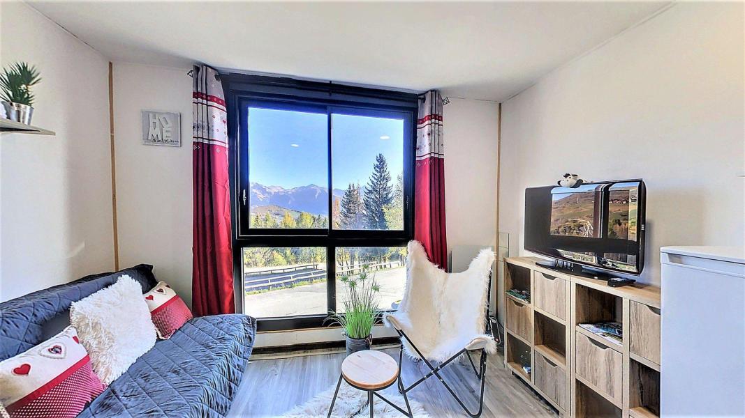 Vakantie in de bergen Studio met slaapgedeelte 4 personen (08) - Résidence Apollo - Le Corbier - Woonkamer