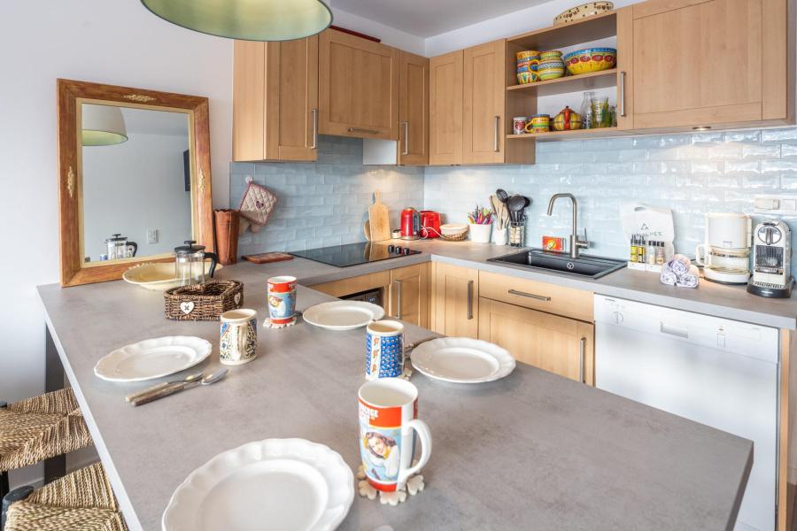 Vakantie in de bergen Appartement 2 kabine kamers 4 personen (D2) - Résidence Aramis - Alpe d'Huez - Keukenblok