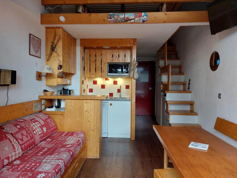 Holiday in mountain resort Studio mezzanine 5 people (425) - Résidence Archeboc - Les Arcs - Living room