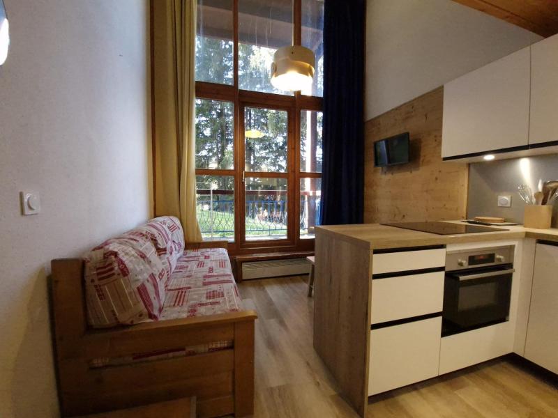 Urlaub in den Bergen Studio Schlafnische 4 Personen (111) - Résidence Archeboc - Les Arcs - Wohnzimmer