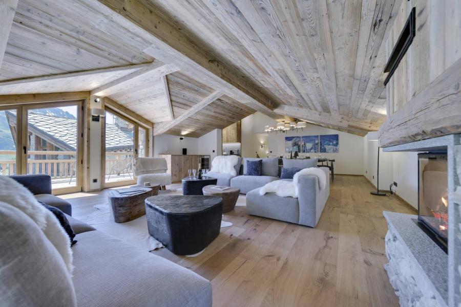 Urlaub in den Bergen 5 Zimmer Maisonettewohnung für 8 Personen (3) - Résidence Arolay - Val d'Isère - Wohnzimmer