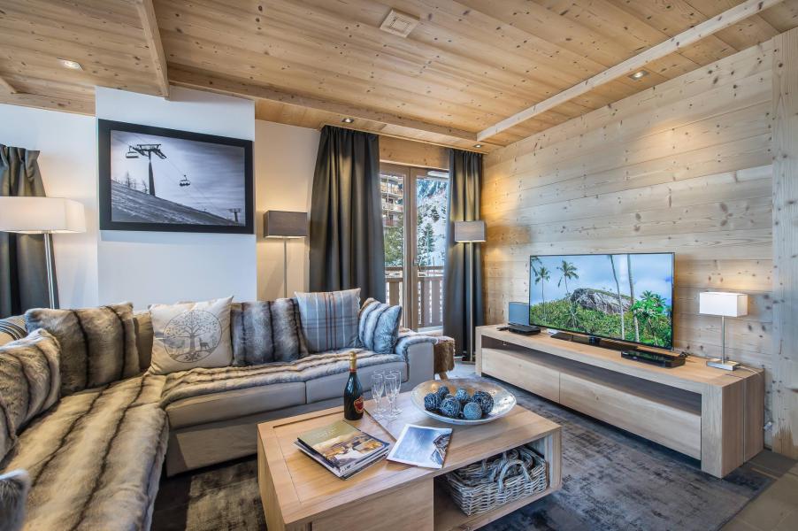Holiday in mountain resort 5 room duplex apartment 8 people (A31) - Résidence Aspen Lodge - Courchevel - Living room